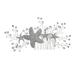 Gogogmee Starfish Hair Comb Hair Comb Bridal Hair Comb Decorative Hair Combs Wedding Hair Accessories Bridal Hair Accessories Hair Combs for Women Accessories Hair Comb Accessory
