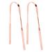 Tongue cleaner tongue scraper refreshes the breath reusably combats bad breath for oral hygiene for oral care (ros gold)