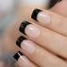 240pcs Black French Manicure Half Nail Tips | DIY Nail Extension Kit - Buy Online on GoSupps.com