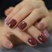 Buy Huil 24 Pcs Glossy Artificial Nails - Mix Color Square & Round Fake Nail Tips for Office & Home - Durable Faux Ongle Stickers - Buy Online on GoSupps.com
