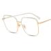 Reading Glasses Half Frame Blue Light Blocking Glasses Decorative Goggles for Men Women Magnifying Glasses for Reading (Color : Gold Size : +2.0) +2.0 Gold