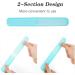 Travel Toothbrush Set - 2 Portable Toothbrushes with Protective Covers & Storage Box - Family Blue and White - Buy Online on GoSupps.com