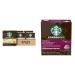 STARBUCKS Veranda Blend for Nespresso Vertuo Blonde Roast Coffee Pods 8 K-Cup Capsules Pack of 4 & French Roast For NESPRESSO VERTUO Dark Roast Notes of Dark Caramel & Sweet Smoke Coffee + Roast Veranda 1 count (Pack of 4)