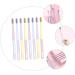 Partykindom 8-Pack Macaron Toothbrushes - Travel-Friendly Oral Care Tools for Adults | Japanese Design Tooth Cleaning Brushes - Buy Online on GoSupps.com