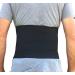 Alpha Medical Abdominal Binder Support Wrap - Standard Length Black 10 High | Hernia Support and Reduction Device - Up to 50 Inch - Buy Online on GoSupps.com