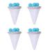 Apooke 4 Pieces Reusable Household Hair Filter Washer Lint Trap Net Pouch Pet Hair Remover For Laundry Washing Machine Floating Hair Remover For Washing Machine Blue