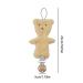 Zceplem Pacifier Band & Plush Bear Clip | Soothing Pacifier Holder for Babies | Baby Accessories for Travel - Light Brown - Buy Online on GoSupps.com
