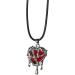 Shop Oralgos Irregular Heart Necklace - Trendy Crystal Collarbone Chain for Women & Girls - Fashionable Red Jewelry - Buy Online on GoSupps.com