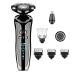1 Set Silver Men's Electric Shaver 4D Electric Beard Trimmer Hair Clipper Adult Shave Men