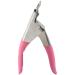 Bzwyonst Nail clippers for nails and false acrylic nails easy to use pink.