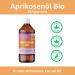 Organic apricot kernel oil cold pressed 100 pure base and massage oil for skin hair and aromatherapy 500 ml deep effective moisture Nakobe 500 ml 1er Pack - Buy Online on GoSupps.com