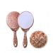 XPXKJ Handheld Mirror with Handle, for Vanity Makeup Home Salon Travel Use (Rose Gold, Carved) Rose Gold 1 Count (Pack of 1)