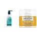 JASON Natural Body Wash & Shower Gel Purifying Tea Tree White 30 Fl Oz (Pack of 1) & Moisturizing Creme Vitamin E 25 000 Age Renewal 4 Oz (Packaging may vary)