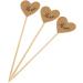 misppro 50 Pieces Kraft Paper Heart Cupcake Topper Food Picks Wedding Decoration Love Prints - Buy Online on GoSupps.com