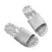 FRCOLOR 1 Pair Massage Slippers Relaxing Pedicure Slippers Salon Slippers Massage Slippers For The Bathroom Open Slippers Hotel Massage Shoe Inner Shoe Miss Tub Non-Slip PVC 27.00X11.00X5.00CM Gray