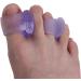 Silicone Toe Separators - 4 Pairs for Overlapping Toes - Purple Hallux Valgus Corrector & Bunion Straightener with Guaranteed Results - Buy Online on GoSupps.com