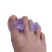 Silicone Toe Spacer Set - 4 Pairs for Bunion & Overlapping Toe Correction - Purple - Buy Online on GoSupps.com