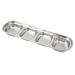 Breakfast Tray Stainless Steel Chili Barbecue Pickles Mustard Bowl Separate Sushi Vinegar Soy Sauce Plate Tableware Food Seasoning Plate. Kitchenware (Color : 4)
