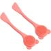 4pcs Facial Face Scrubber Long Cleansing Orange for Tool Skin Multifunction Mini Handle Spatula Curved Clean Makeup Nose Cosmetic Lip Cleaning Silicone Applicator Brush Ladies Orange 18x5cmx2pcs - Buy Online on GoSupps.com