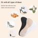 High Heel Inserts for Women - Velvety Cushioning Insoles Anti-Slip Gel Cushion for Pain Relief 2 Pairs in Beige & Black Size for Dress Shoes 5-8 US - Buy Online on GoSupps.com