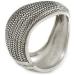 Avalaya Burn Silver Textured Bangle Hinged, Wavy Design - Buy Online on GoSupps.com