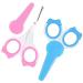 2 Pcs Baby Safety Nail Trimmer Scissors Baby Nail Care Tool Baby Nail Clippers for Babies and Kids Nail Care and Manicure