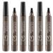 3PCS 4 Tipped Precise Brow Pen Waterproof 4 Point Eyebrow Pencil Waterproof Liquid Eyebrow Pen Makeup Long Lasting 4 Fork Tip Brow Pen Cosmetic Microblade Brow Pencil (04 Grey Brown)