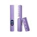 Wireless Mini Hair Straightener Electric Straightening Comb 2 in 1 Anti Scald Hair Straightener Brush Curler Portable Heating Hair Straightener Portable Curler & Heating Straightener