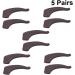 Stobok 5 Pairs Anti-Slip Glasses Holder Pads - Slipproof Sleeves & Bracket Tips for Secure Fit - Brown 3.6x1.6cm - Buy Online on GoSupps.com