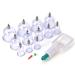 Koulate massage suction cups 12 x suction cups to activate and clean veins arteries and hair