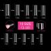 Buy SITELENABY No C Curve XL Nail Tips - 500PCS Tapered Square Flattened Half Cover False Nails for Salons & DIY - Premium ABS Nail Tips - Buy Online on GoSupps.com