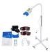 Pevor Dental Teeth Whitening Lamp Professional Teeth Whitener 3 Colors with Remote Floor Light  36W Teeth Whitening Bleaching Machine with 10 led and Timer Function Blue & Red & Purple Color Light