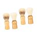 Beavorty 4 pieces beard brush shaving brush for men shaving brushes and bowl male gifts salon hairdresser shaving brush travel razor brush hand travel nylon wool wooden handle solid wood