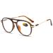 Koosufa fashion anti -blue lights reading glasses women Men's pilot glasses Metal bracket Ultra Easy Anti Fatigue Computer Reading Glasses Reading Help 0.0 0.5 1.0 1.5 2.5 3.5 4.0 1x brown tortoise 2.0 x x x
