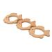 Organic Wood Goldfish Teether - 2pcs Handmade Beech Wooden DIY Pacifier Chain Pendant - Buy Online on GoSupps.com