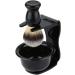 Yardwe Shaving Set | Black Shaving Brush Stand & Bowl | 3-Piece Organizer for Effortless Grooming - Buy Online on GoSupps.com