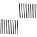 DOITOOL 200 pcs Brush Sticks Stickblack Head Makeup Fiber Practical Eye Black Disposable Applicator 9x0.7cmx2pcs Blackx2pcs