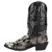Laredo Mens Monty Croc Snip Toe Dress Boots Mid Calf - Black 11.5 Black
