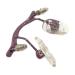 BEGISA Eyeglass Nose Pads 1 Piece Metal Nose Bridge Replacement for Rimless Glasses Frame Purple