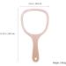 Beaupretty Vintage Wood Handheld Mirror - Portable Vanity & Barber Mirror for Salon Women - Buy Online on GoSupps.com