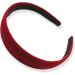 Topkids Accessories Velvet Alice Bands Luxury Headband Head Band Hairband Hair Band Adult Women Ladies Girls Kids Wedding Bride Fashion Aliceband Wonderland 2.5cm 1" Thick Wide (Wine) - Buy Online on GoSupps.com