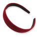 Topkids Accessories Velvet Alice Bands Luxury Headband Head Band Hairband Hair Band Adult Women Ladies Girls Kids Wedding Bride Fashion Aliceband Wonderland 2.5cm 1" Thick Wide (Wine)
