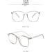 Simple TR90 Square Blue Light Blocking Glasses for Men & Women - Anti-UV Computer & Reading Glasses - 55mm Gray Frame - Buy Online on GoSupps.com