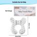 KAKIBLIN Baby Travel Pillow - White Cross Design for Car Seat & Pushchair - Buy Online on GoSupps.com