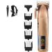 Pro Hair Clipper Rechargeable LCD Digital Display Oil Head Clipper Hair Salon Trimmer(Copper)