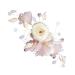 Housoutil Bridal Hair Comb Rhinestone Hair Side Comb Wedding Hair Accessories Flower Headpiece for Women Flower Hair Comb Hair Clips Bride Conch Wedding Flowers Pink Silk Cloth
