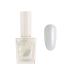 Pearl White Glitter Nail Polish Mermaid Shell Silver Shimmer Holographic Quick Dry Nail Varnish Shining Sparkling Long Lasting No Need Cure DIY Nail Art Manicure Gift for Women & Girls