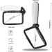 Folding Handheld Magnifying Glass with Light - 3X Large Rectangle Reading Magnifier Rectangular Handhold Magnify Lens Gifts for Seniors Reading Books Prints Lighted Gift for Low Visions(Black) - Buy Online on GoSupps.com