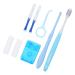 Portable Oral Care Kit for Braces: Interdental Brush Dental Wax Floss & Toothbrush - Travel-Friendly Dental Hygiene Solutions - Buy Online on GoSupps.com