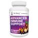 Dr. Berg's Advanced Immune Support - Daily Immunity Multi-System Defense Supplement with Vitamins C D Zinc & Elderberry 90 Vegetarian Capsules